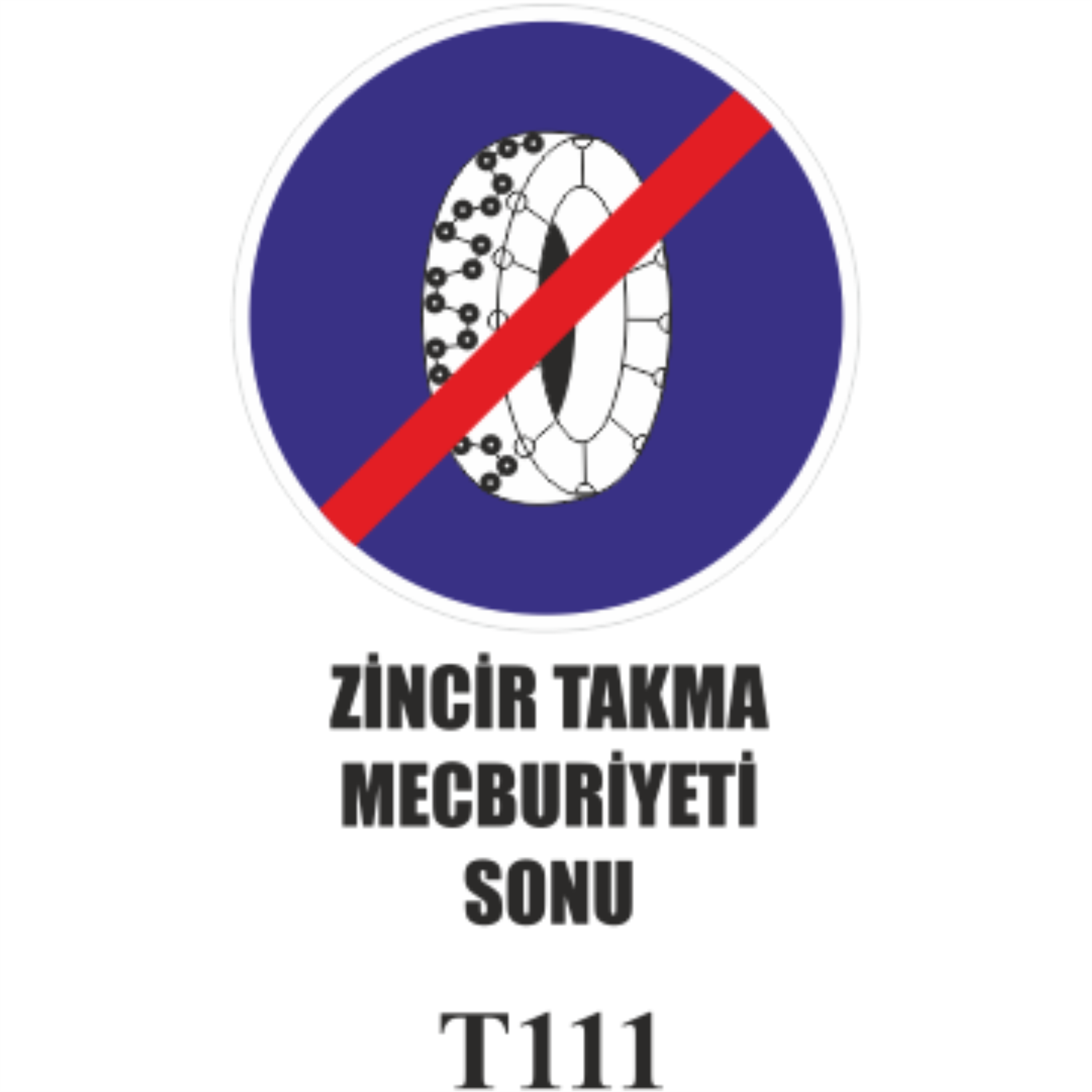 Zincir Takma Mecburiyeti Sonu - Uyarı Levhaları