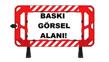 Güvenlik Bariyeri Baskılı 100 Cm X 150 Cm X 50 Cm ( Panel Bariyer)  (ADL80151)
