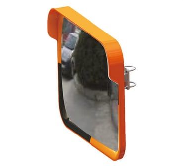 Trafik Güvenlik Aynası 60 X 80 Cm Sarı-Siyah, Tümsek Ayna, Otopark Aynası  (ADL12248)