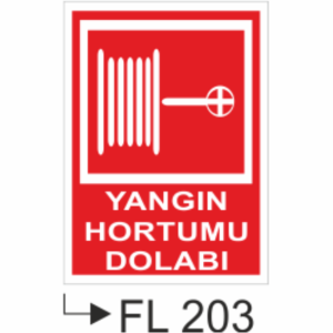 Yangın Hortumu Dolabı  - Uyarı Levhaları