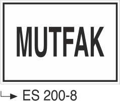 Mutfak - Uyarı Levhası