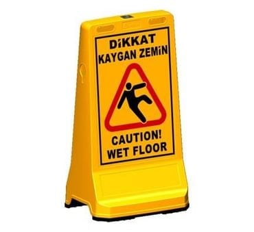 Ultra Levhalı Reklam Dubası (İki Yönde Uyarı)90X49.5X39.5  (ADL12421)