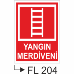 Yangın Merdivenı  - Uyarı Levhaları