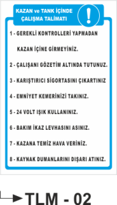 Kaynak İş Güvenlik Talimatı  -Uyarı Levhası